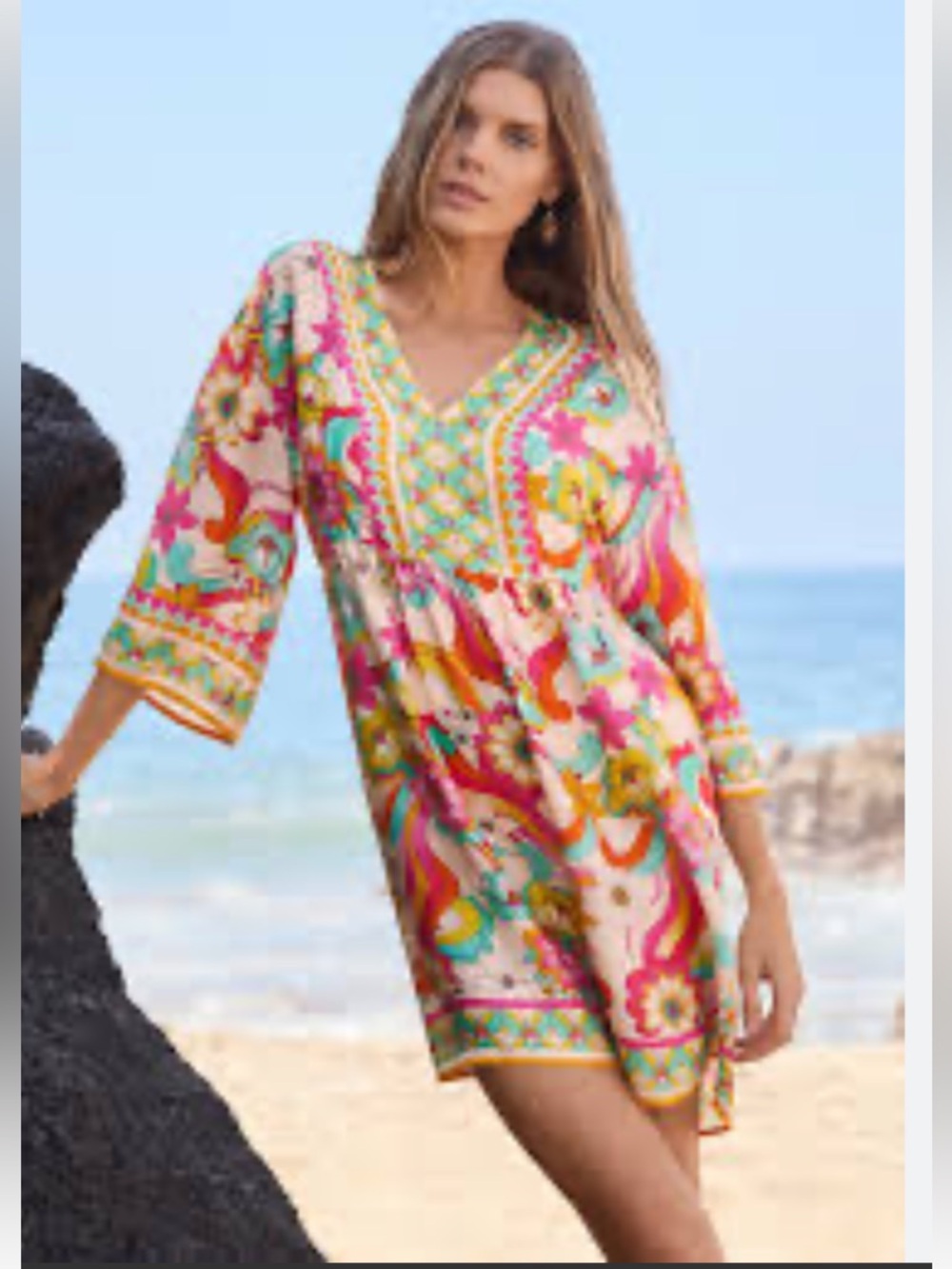 New Floral Multicolor Women's Dress size S silk - Picture 7 of 12